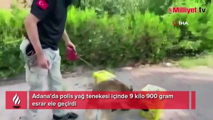 Yağ tenekesinde uyuşturucu sevkiyatı: