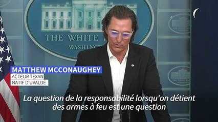 Tuerie d'Uvalde: Matthew McConaughey appelle à la "responsabilité" sur les armes