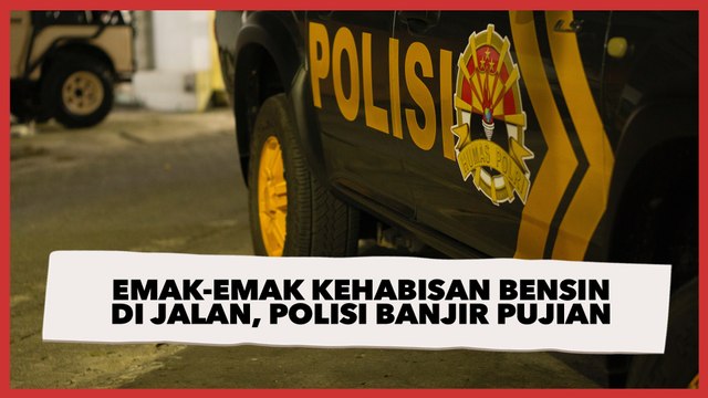 Motor Emak-emak Kehabisan Bensin di Jalan, Aksi Seorang Polisi Banjir Pujian Publik Oknum yang Baik
