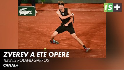 Zverev a été opéré de la cheville - Tennis Roland-Garros