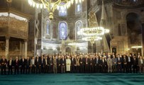Diyanet İşleri Başkanı Ali Erbaş, 81 ilin müftüsüne Ayasofya Camii'nde sabah namazı kıldırdı