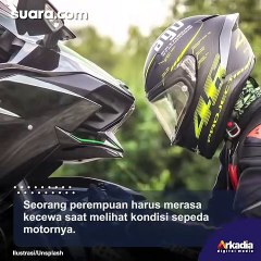 Bisa-bisanya! Ditinggal Pulang Kampung, Motor Jadi Penuh Bercak Cat Ulah Orang Iri