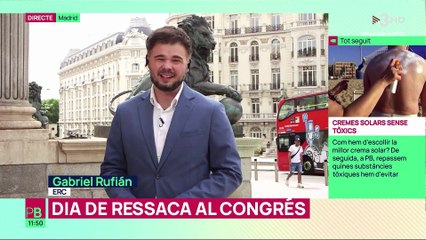 Gabriel Rufián: 'El tarat és qui va proclamar la independència'