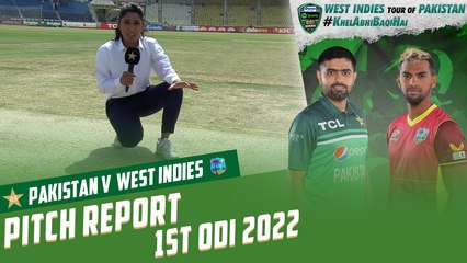 Urooj Mumtaz is here with the pitch report for the first ODI  | PAK vs WI | 1st ODI 2022 | MO2T