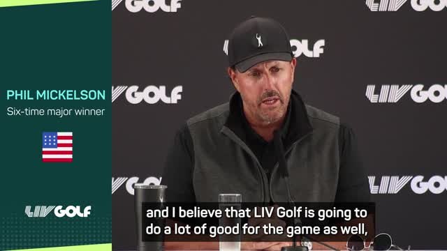 Mickelson believes Saudi-backed LIV series will 'do a lot of good' for golf