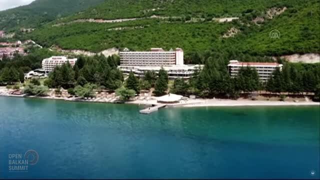 OHRİ- Kuzey Makedonya'da düzenlenen Açık Balkan (Open Balkan) inisiyatifi zirvesi