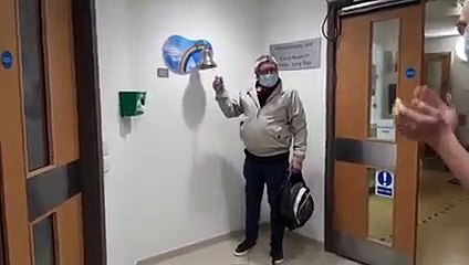 Retired Wigan postman rings the bell at end of cancer treatment