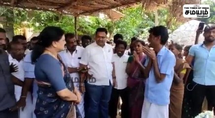 கடலூரை உலுக்கிய சம்பவம்; நேரில் சந்தித்து ஆறுதல் கூறிய சசிகலா!