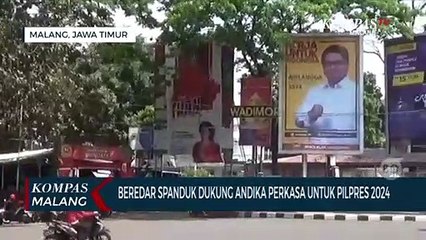 Beredar di Kota Malang, Spanduk Dukung Panglima TNI Andika Perkasa Sebagai Capres 2024