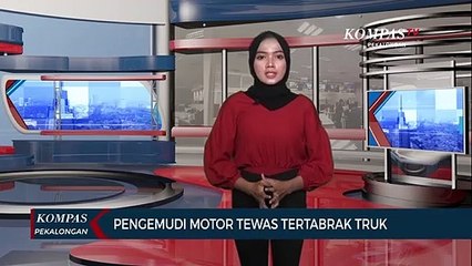Pengemudi Motor Terjatuh dan Tewas Tertabrak Truk
