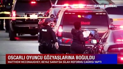 Teksaslı oyuncu Matthew McConaughey gözyaşlarına boğuldu