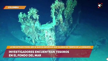 Investigadores encuentran tesoros en el fondo del mar