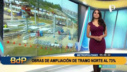 Alcalde de Lima informó que ampliación del Metropolitano está en un 73.6 % de avance