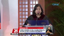 Comm. Socorro Inting, muling itinalaga bilang acting chairman ng Comelec | 24 Oras