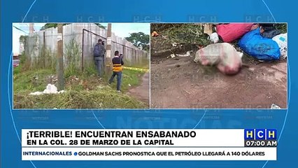 ¡Dantesco! Ensabanado dejan cadáver de una persona en la capitalina col. de marzo