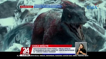 Makatotohanang animatronics, special effects at magbabalik na mga karakter, ilan sa mapapanood sa "Jurassic World Dominion" | 24 Oras