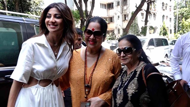 Shilpa Shetty, Shamita मां और Raj साथ Birthday मनाने पहुंंची यहां ; Video viral |FilmiBeat*Bollywood