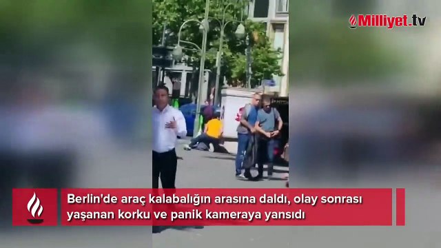Berlin'de araç kalabalığın arasına daldı! Ölü ve yaralılar var
