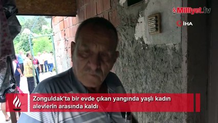 Zonguldak'ta feci olay! Tutuşan priz evi yaktı