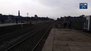 42DN Karakoram Express Passing 113UP Ghouri Express at Safdarabad Railway Station