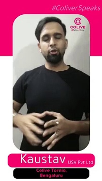 Colive Review by Mr. Kaustav - Colive Tornio Bengaluru review - Happy Customer Reviews Colive - Coliver speaks