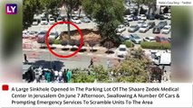 Israel: Sinkhole Appears In Jerusalem Hospital Parking Lot, Three Cars Swallowed