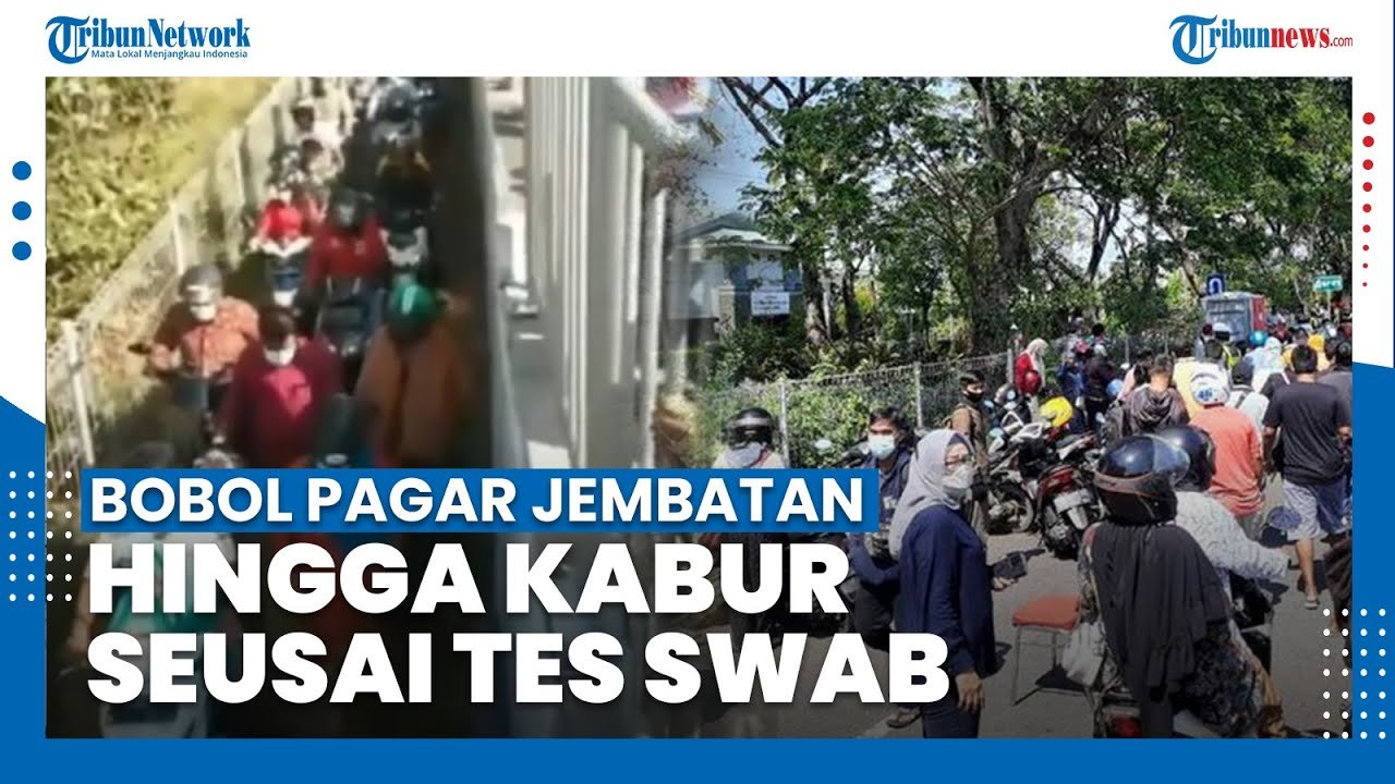 Aksi Nekat Pengedara Motor Jebol Pagar Jembatan Suramadu Hingga Kabur Seusai Jalani Tes Swab