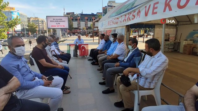 Filistin şehitleri için güvercinler gökyüzüne salındı