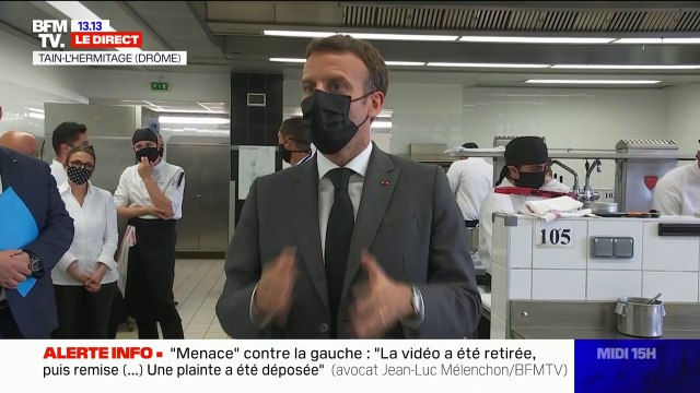 Emmanuel Macron: Nous avons, dans le secteur de la restauration, environ 110 000 offres d'emploi qui sont à pouvoir