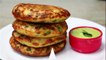 Soft and Fluffy Raw Rice Breakfast Recipe - Easy Breakfast Recipe - Less Oil Veggie Pancakes