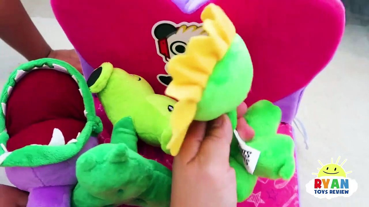 Plants Vs Zombies Plush Garden Warfare Pretend Play With Ryan Toysreview!!!