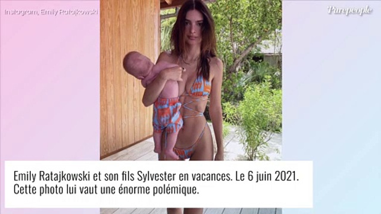 Emily Ratajkowski maman inconsciente ? Son bébé de 3 mois en mauvaise posture, les internautes choqués