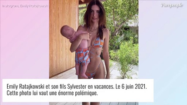 Emily Ratajkowski maman inconsciente ? Son bébé de 3 mois en mauvaise posture, les internautes choqués