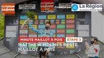 #Dauphiné 2021- Étape 3 / Stage 3 - Minute Maillot à Pois Région AURA / AURA Polka Dot Jersey Minute