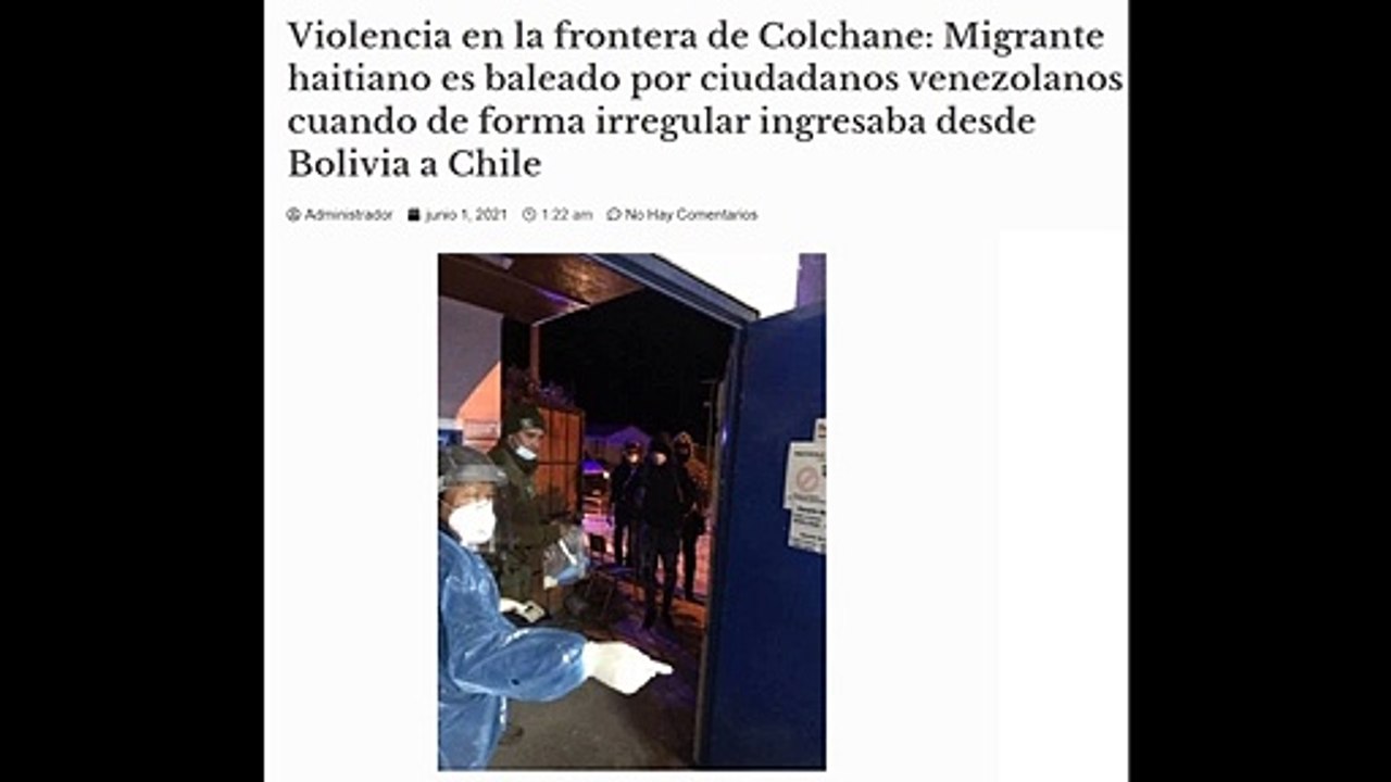 La "migración filete" se balea antes de entrar a Chile: venezolanos disparan contra haitiano en Colchane