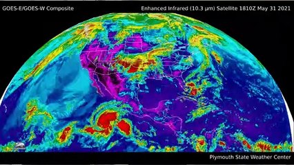 Clima de hoy martes: La tormenta tropical Blanca se intensifica y se aleja gradualmente en el Pacífico
