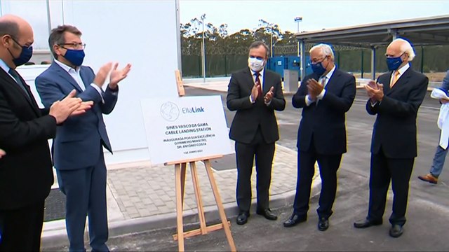 Primeiro cabo ótico submarino entre França e Brasil ancorado em Sines