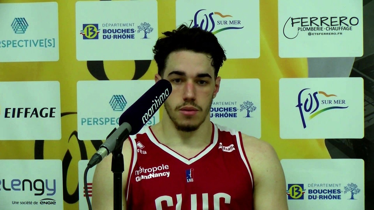 Réaction maritima: Enzo Goudou Sinha et François Peronnet après la défaite de Nancy à Fos