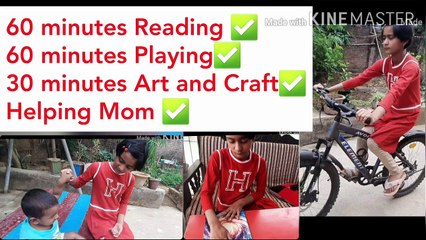 How I earn my screentime / kid's lockdown activities