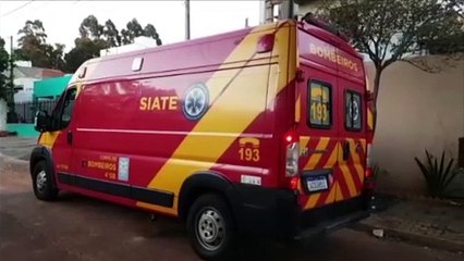 Jovem de 18 anos sofre queda em escada e precisa dos cuidados Siate no Bairro Parque dos Ipês