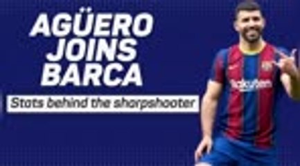 Download Video: Aguero joins Barca - the stats behind the sharpshooter