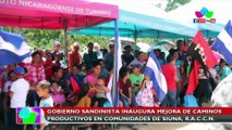 Gobierno de Nicaragua inaugura mejora de caminos productivos en comunidades de Siuna, RACN