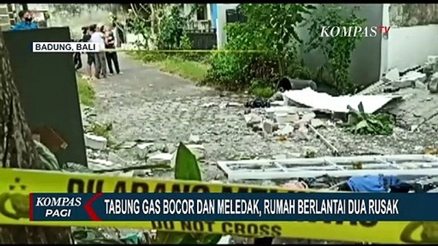 Rumah Hancur Akibat Ledakan Gas, 2 WNA Penghuni Rumah Alami Luka Bakar