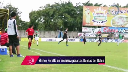 Tanya Rodríguez entrevistó y maquilló a la arbitro, Shirley Perelló, un orgullo catracho