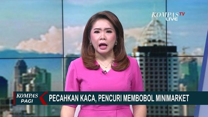 Aksi Bobol Minimarket di Salemba Terekam CCTV, Pelaku Nekat Pecah Kaca untuk Masuk