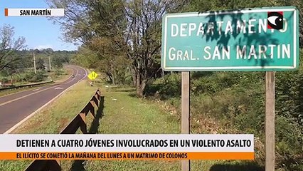 Detienen a cuatro jóvenes involucrados en un violento asalto
