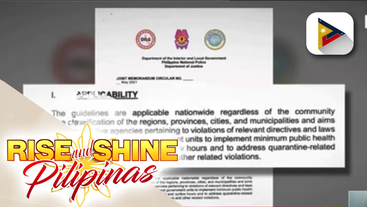 Joint memorandum circular sa pagitan ng DILG, DOJ at PNP, pormal nang inilabas