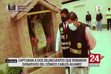 Carlos Álvarez: Detienen a presuntos implicados en robo de S/60 mil en donativos a actor