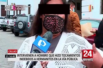Cámara registra a sujeto realizándole tocamientos indebidos a dos menores en el Callao