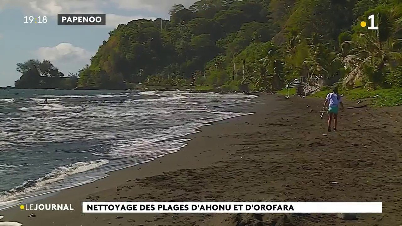 Dépollution des plages de Mahina pour sensibiliser à la protection de l'environnement